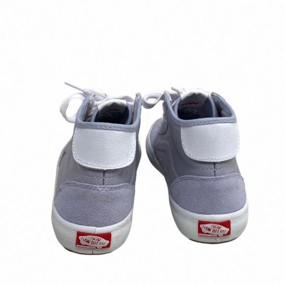 VANS Skate Lizzie Dusty Blue Shoe High Casual For VN0A4BX1DSB Canvas Suede Women - Picture 8 of 11